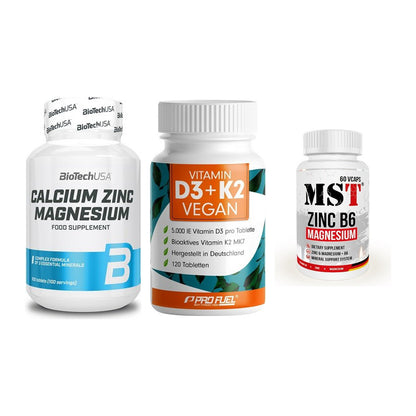 Calcium, Vitamin D & Magnesium: BioTech Calcium Zinc + 2 weitere – alle enthaltenen Artikel