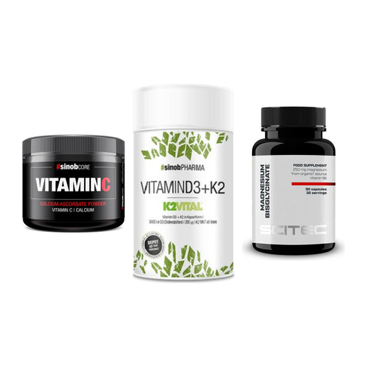 Calcium, Vitamin D & Magnesium: Sinob Vitamin C Calcium + 2 weitere – alle enthaltenen Artikel