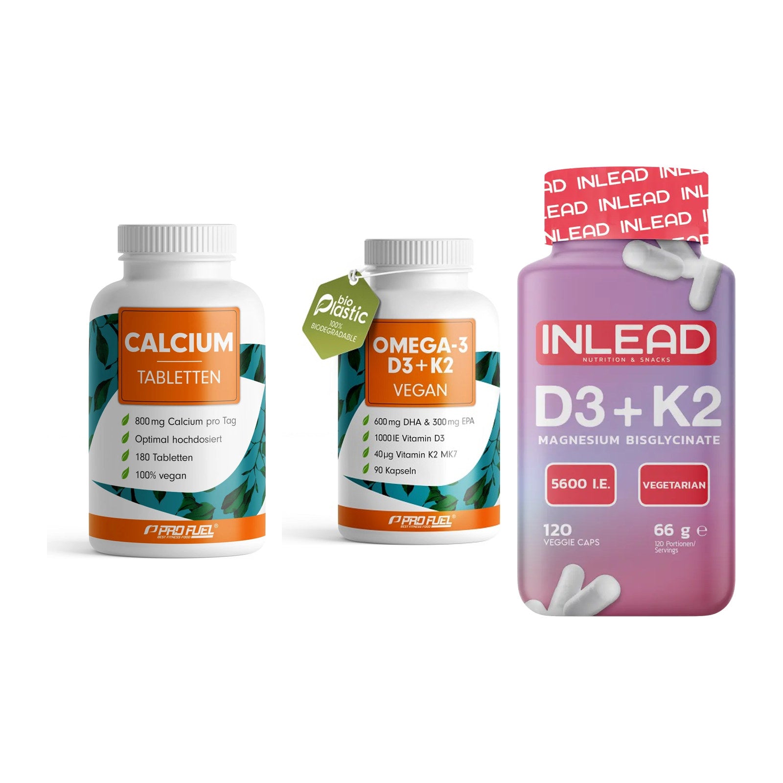 Calcium, Vitamin D & Magnesium: ProFuel Calcium + 2 weitere – alle enthaltenen Artikel