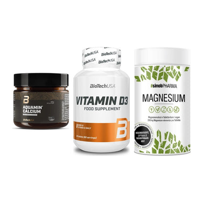 Calcium, Vitamin D & Magnesium: BioTech Aquamin Calcium + 2 weitere – alle enthaltenen Artikel
