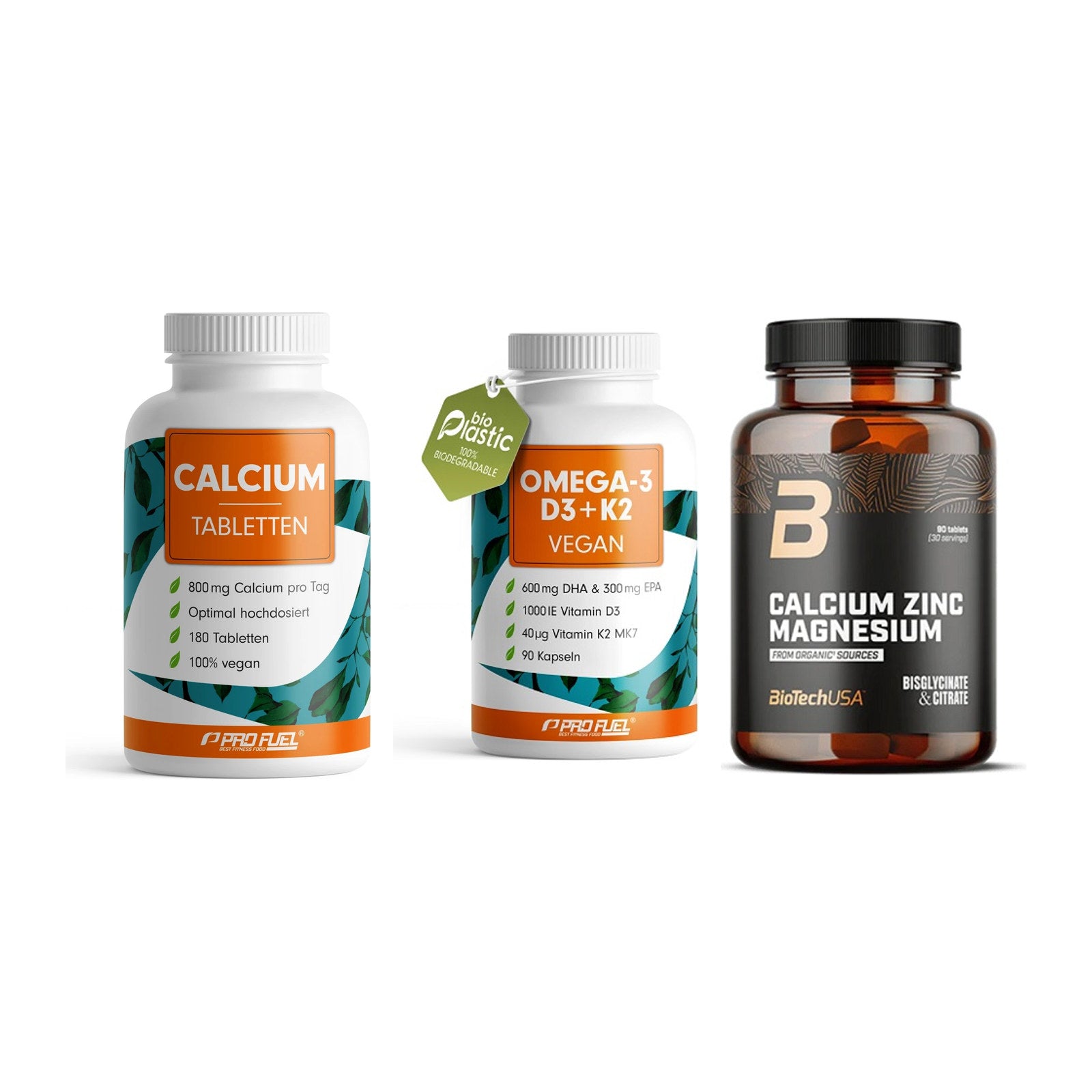 Calcium, Vitamin D & Magnesium: ProFuel Calcium + 2 weitere – alle enthaltenen Artikel