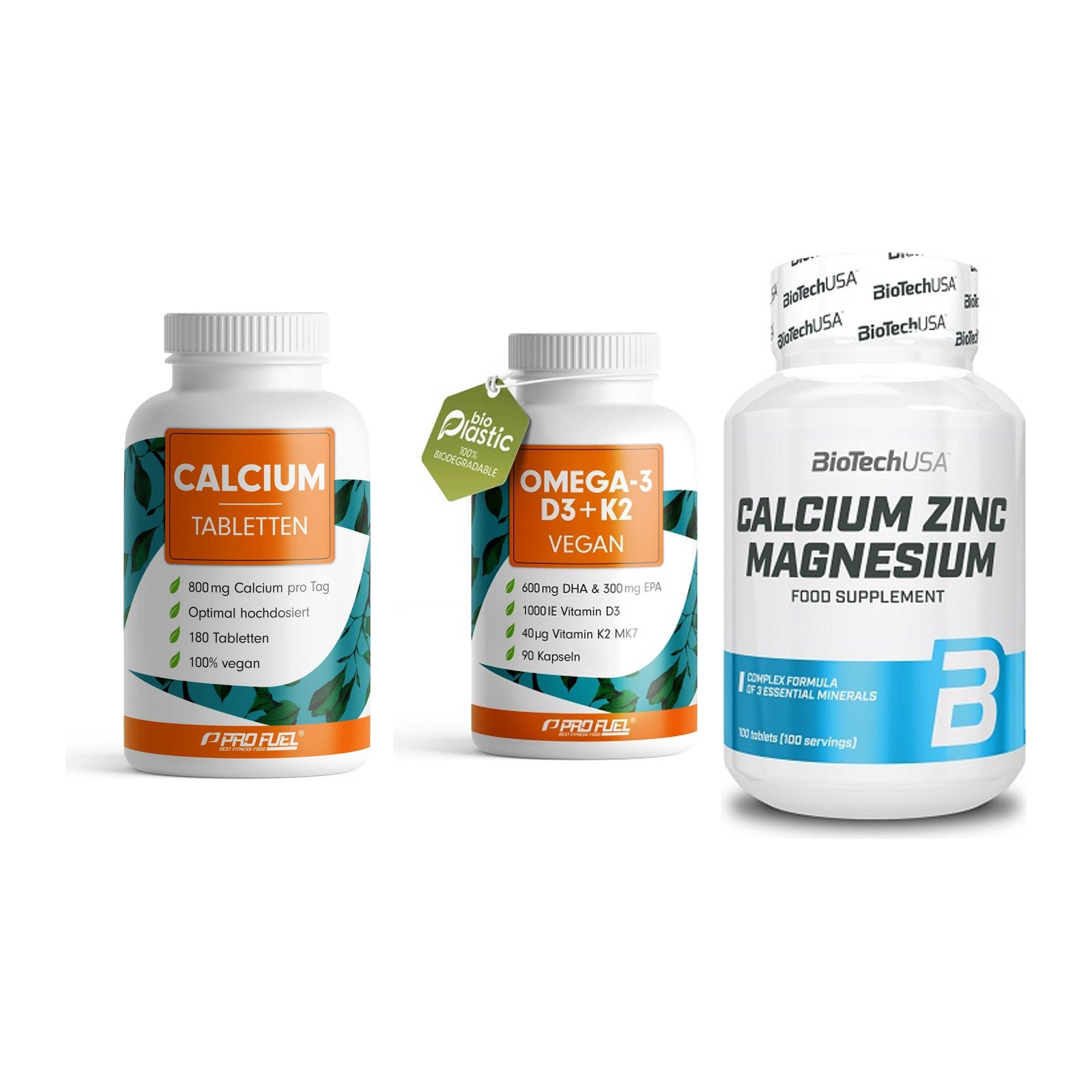 Calcium, Vitamin D & Magnesium: ProFuel Calcium + 2 weitere – alle enthaltenen Artikel
