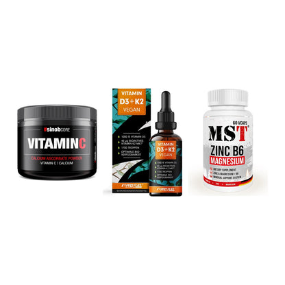 Calcium, Vitamin D & Magnesium: Sinob Vitamin C Calcium + 2 weitere – alle enthaltenen Artikel