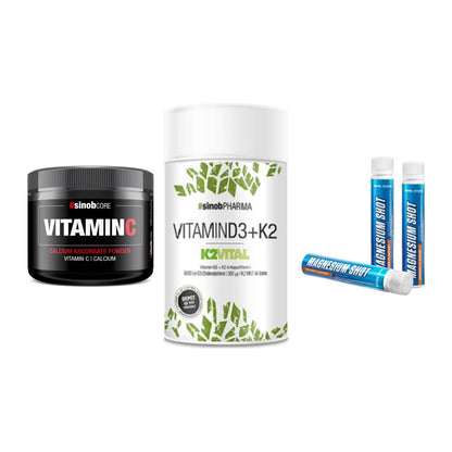 Calcium, Vitamin D & Magnesium: Sinob Vitamin C Calcium + 2 weitere – alle enthaltenen Artikel