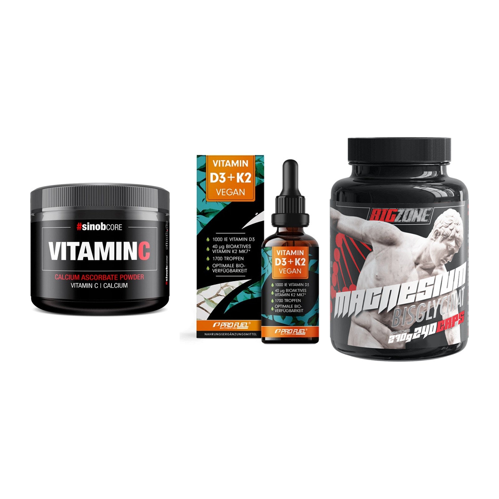 Calcium, Vitamin D & Magnesium: Sinob Vitamin C Calcium + 2 weitere – alle enthaltenen Artikel