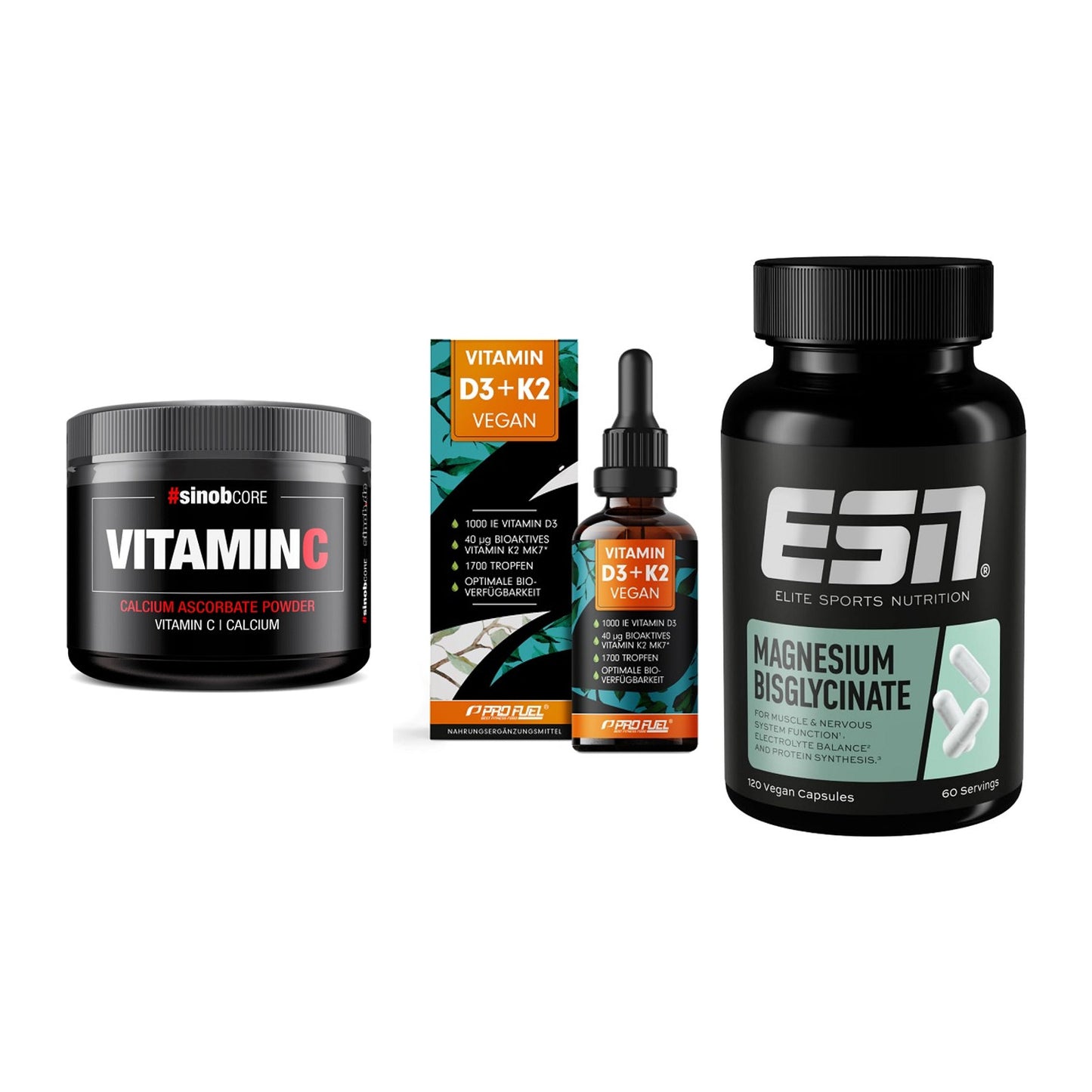 Calcium, Vitamin D & Magnesium: Sinob Vitamin C Calcium + 2 weitere – alle enthaltenen Artikel