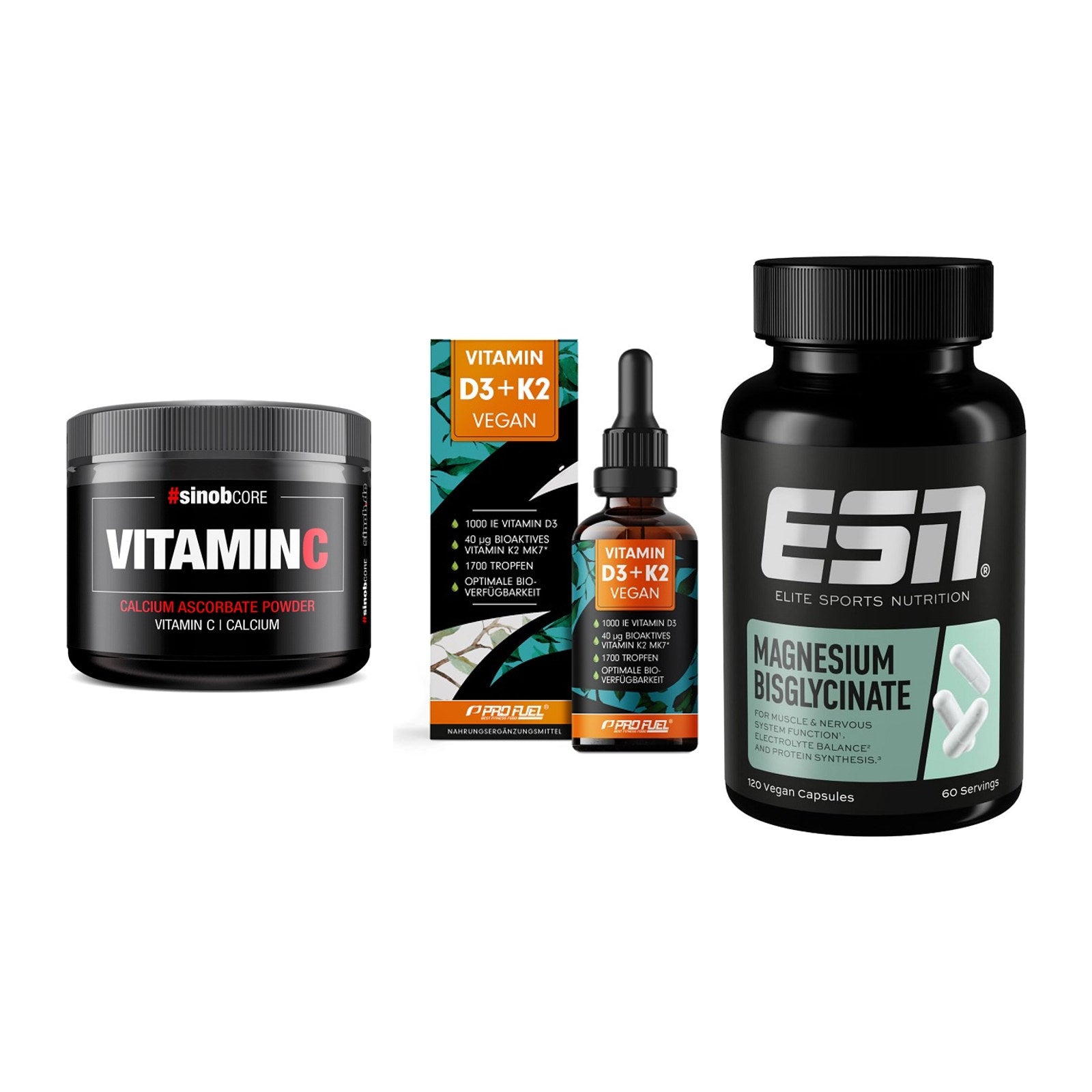 Calcium, Vitamin D & Magnesium: Sinob Vitamin C Calcium + 2 weitere – alle enthaltenen Artikel
