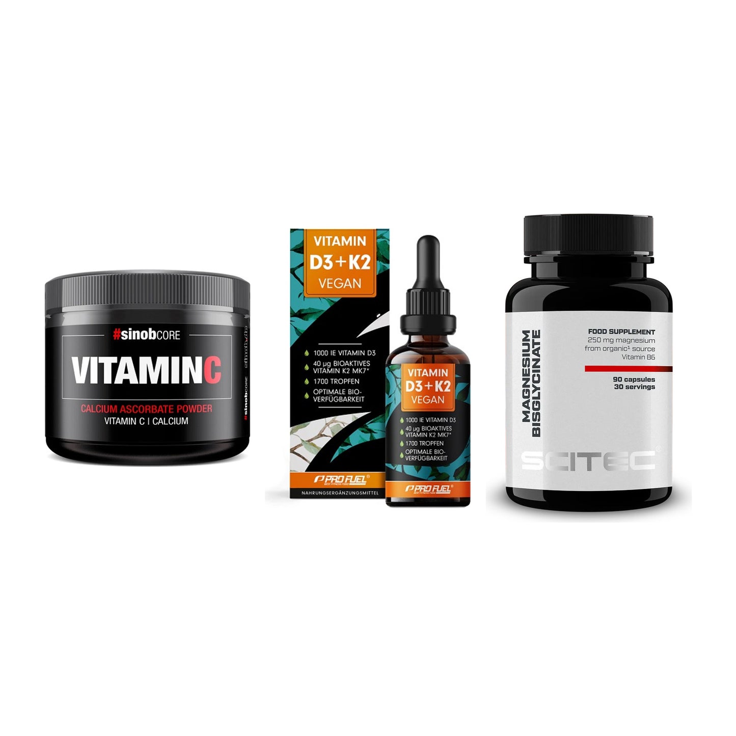 Calcium, Vitamin D & Magnesium: Sinob Vitamin C Calcium + 2 weitere – alle enthaltenen Artikel