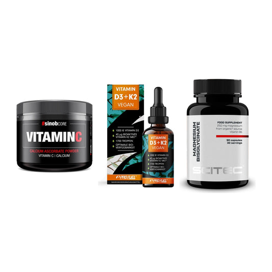 Calcium, Vitamin D & Magnesium: Sinob Vitamin C Calcium + 2 weitere – alle enthaltenen Artikel