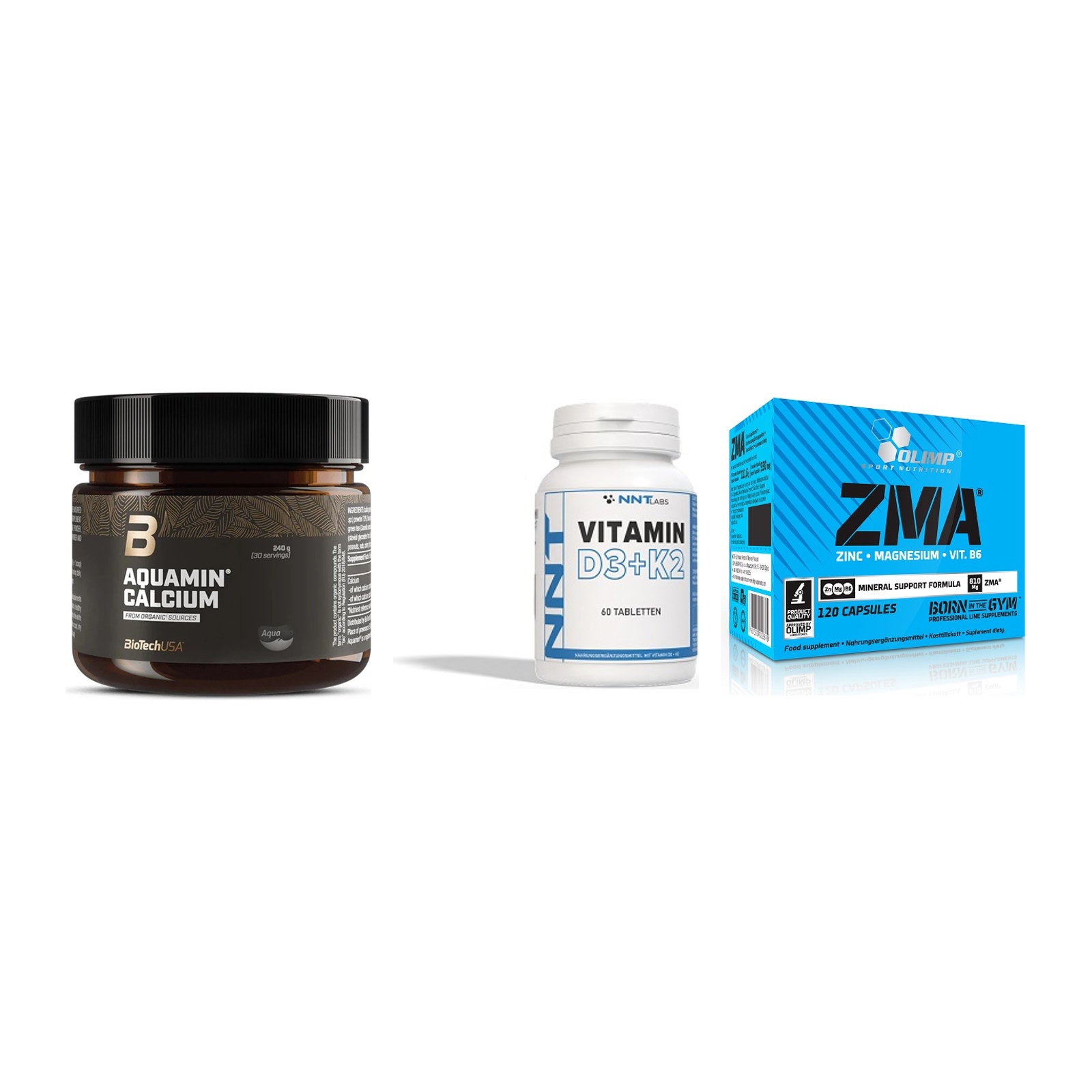 Calcium, Vitamin D & Magnesium: BioTech Aquamin Calcium + 2 weitere – alle enthaltenen Artikel