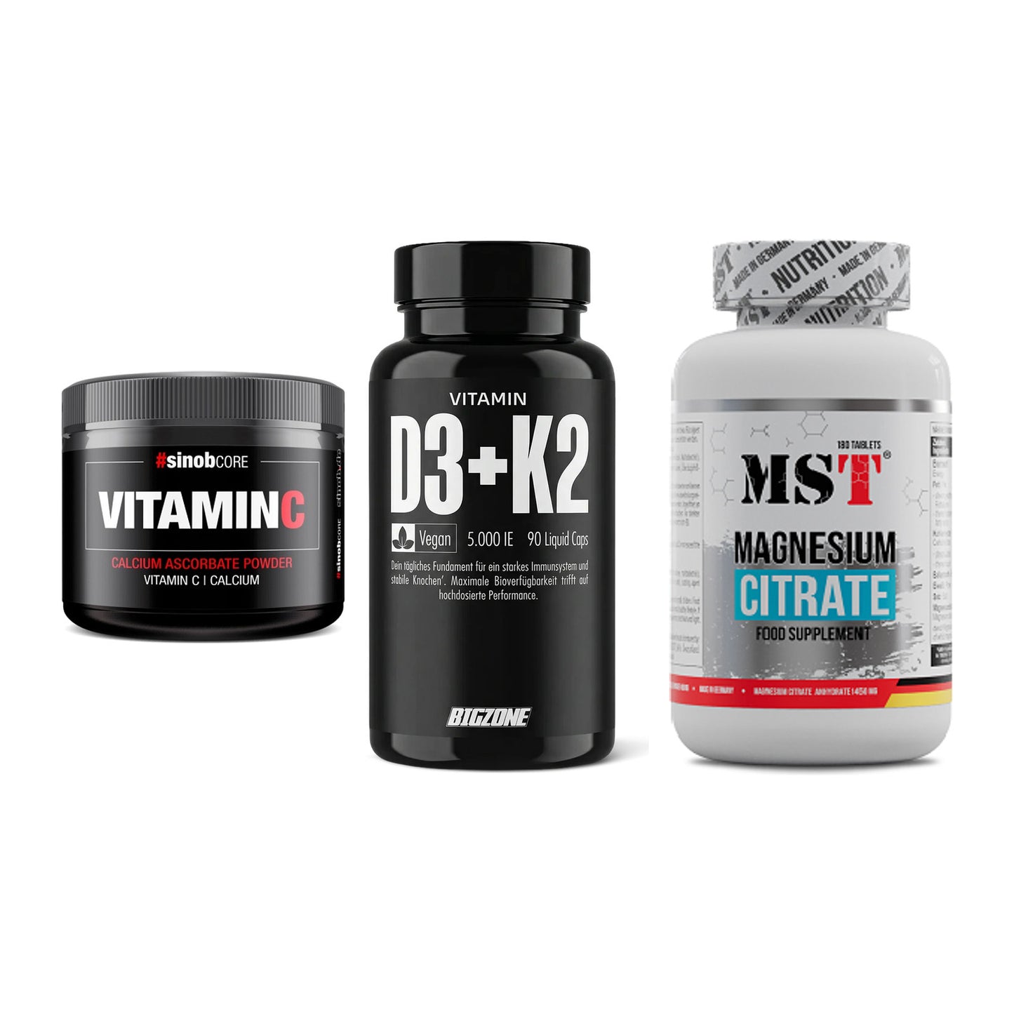 Calcium, Vitamin D & Magnesium: Sinob Vitamin C Calcium + 2 weitere – alle enthaltenen Artikel