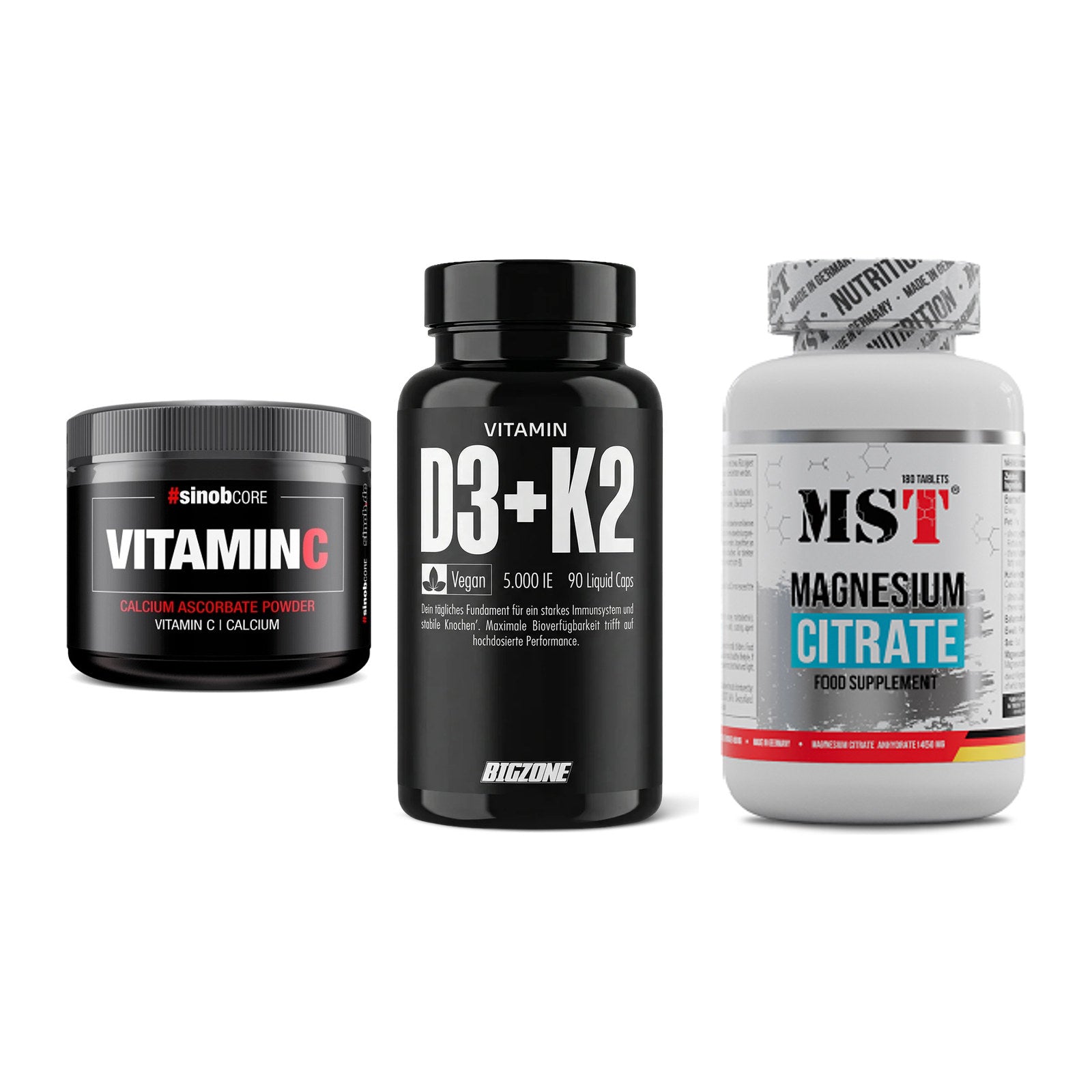 Calcium, Vitamin D & Magnesium: Sinob Vitamin C Calcium + 2 weitere – alle enthaltenen Artikel