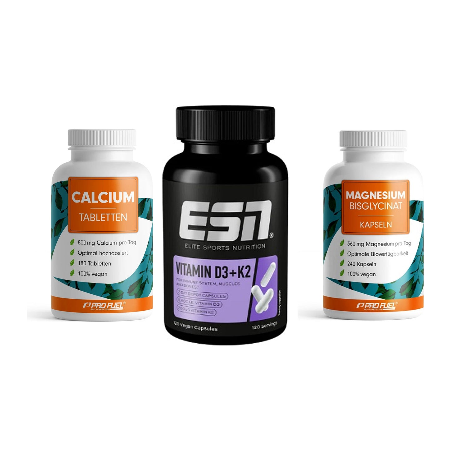 Calcium, Vitamin D & Magnesium: ProFuel Calcium + 2 weitere – alle enthaltenen Artikel