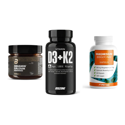 Calcium, Vitamin D & Magnesium: BioTech Aquamin Calcium + 2 weitere – alle enthaltenen Artikel