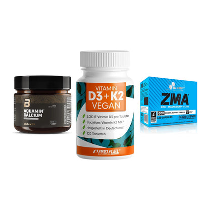 Calcium, Vitamin D & Magnesium: BioTech Aquamin Calcium + 2 weitere – alle enthaltenen Artikel