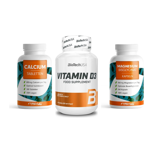 Calcium, Vitamin D & Magnesium: ProFuel Calcium + 2 weitere – alle enthaltenen Artikel