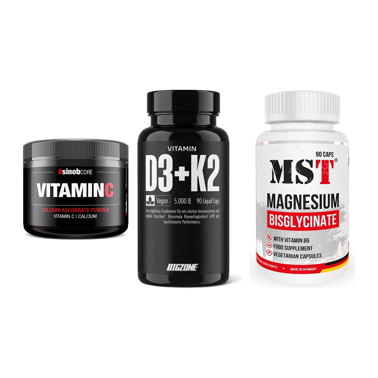 Calcium, Vitamin D & Magnesium: Sinob Vitamin C Calcium + 2 weitere – alle enthaltenen Artikel