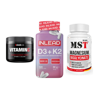 Calcium, Vitamin D & Magnesium: Sinob Vitamin C Calcium + 2 weitere – alle enthaltenen Artikel