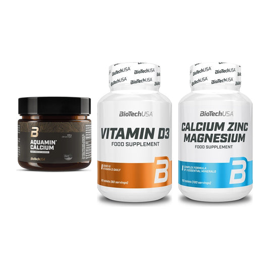 Calcium, Vitamin D & Magnesium: BioTech Aquamin Calcium + 2 weitere – alle enthaltenen Artikel