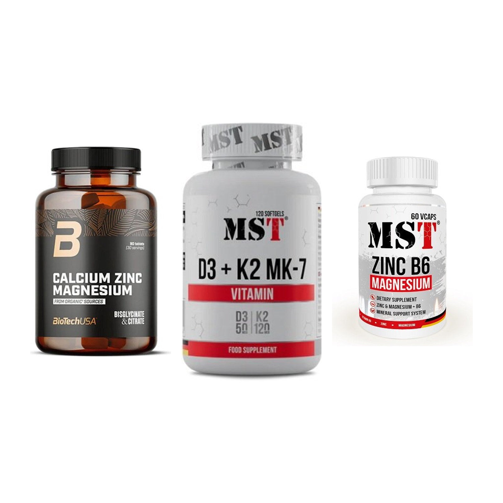 Calcium, Vitamin D & Magnesium: BioTech Calcium Zinc + 2 weitere – alle enthaltenen Artikel