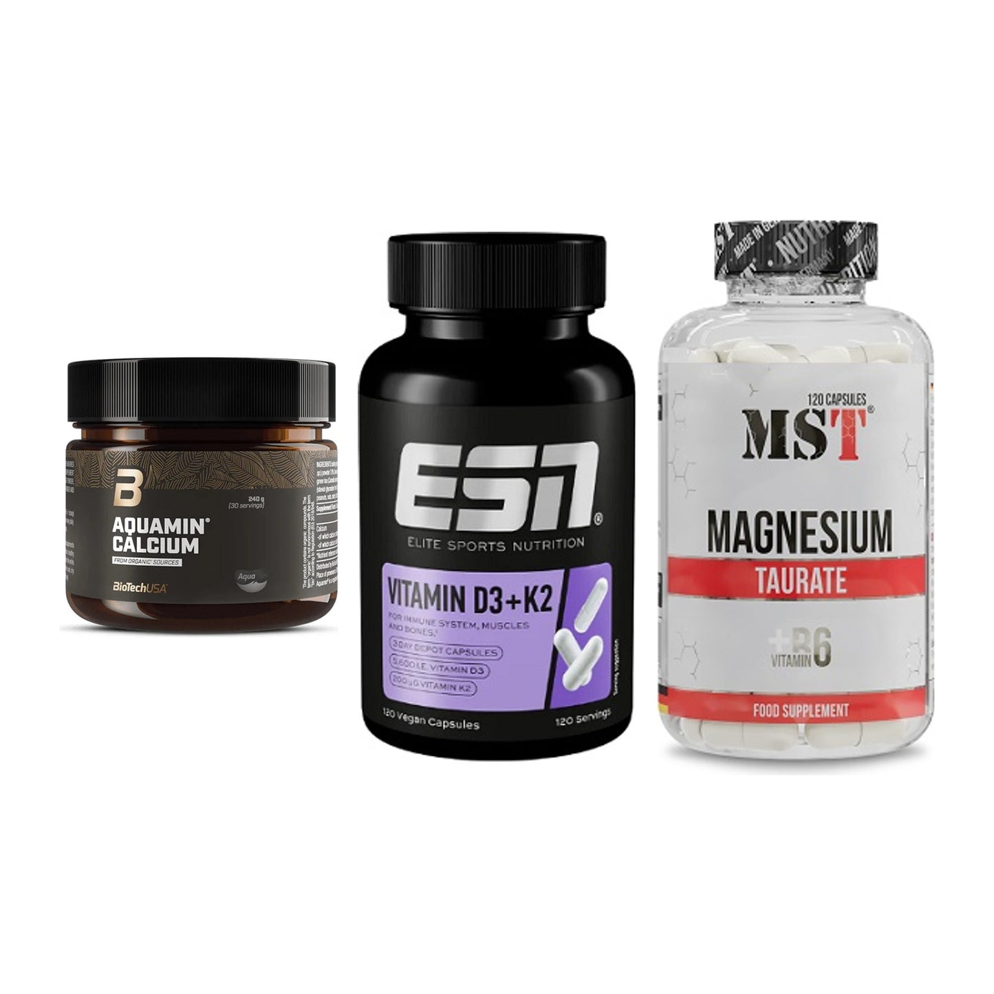Calcium, Vitamin D & Magnesium: BioTech Aquamin Calcium + 2 weitere – alle enthaltenen Artikel