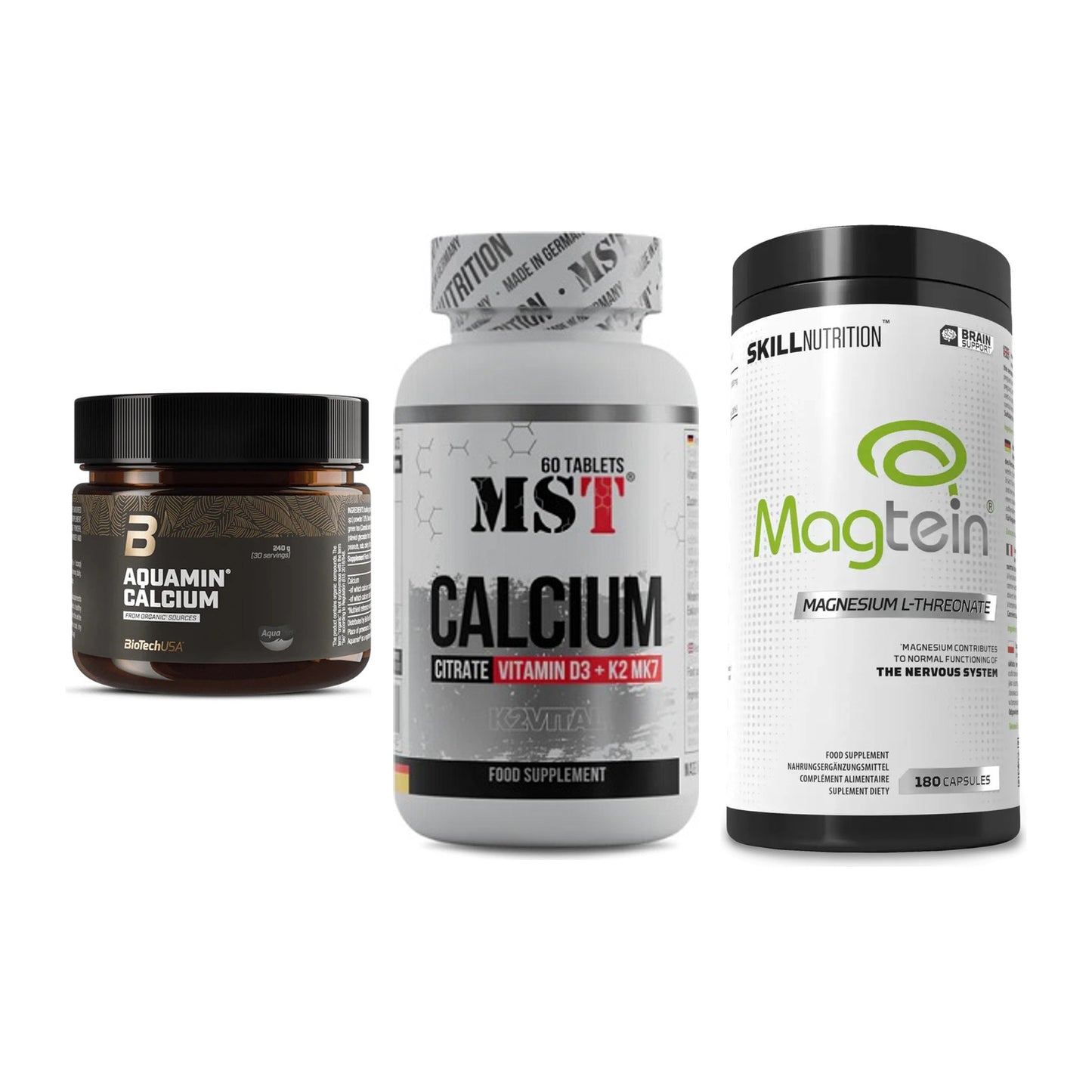 Calcium, Vitamin D & Magnesium: BioTech Aquamin Calcium + 2 weitere – alle enthaltenen Artikel