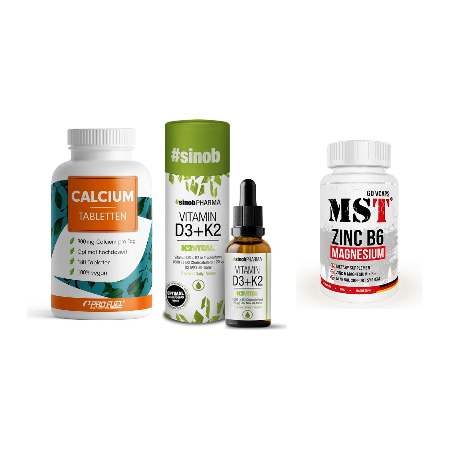 Calcium, Vitamin D & Magnesium: ProFuel Calcium + 2 weitere – alle enthaltenen Artikel