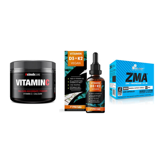 Calcium, Vitamin D & Magnesium: Sinob Vitamin C Calcium + 2 weitere – alle enthaltenen Artikel