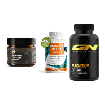 Calcium, Vitamin D & Magnesium: BioTech Aquamin Calcium + 2 weitere – alle enthaltenen Artikel