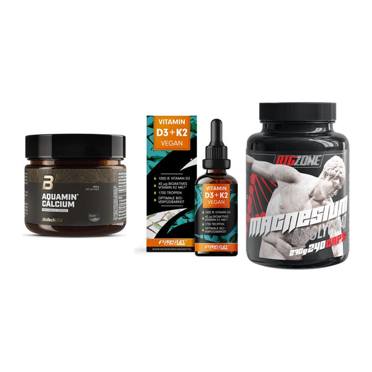 Calcium, Vitamin D & Magnesium: BioTech Aquamin Calcium + 2 weitere – alle enthaltenen Artikel