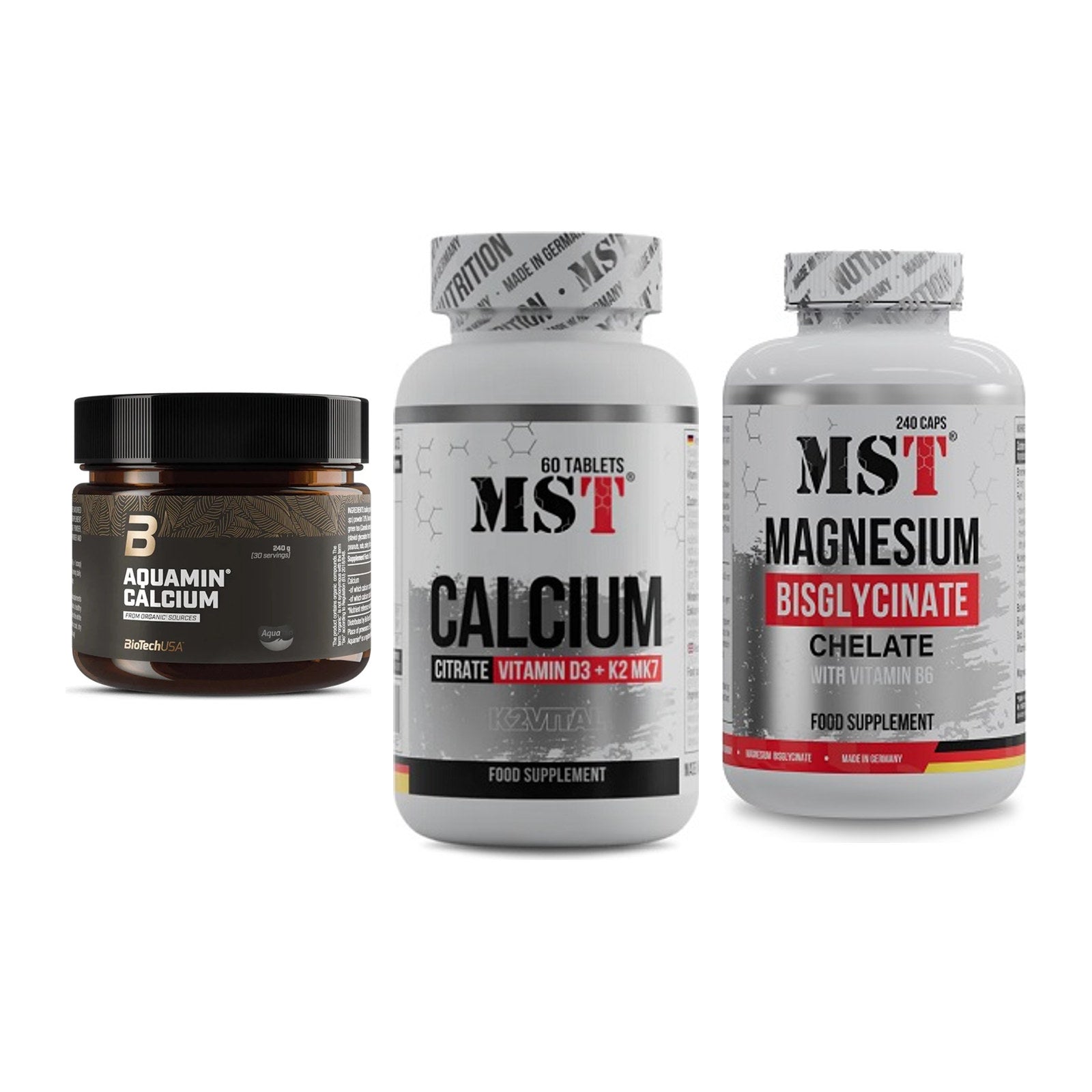 Calcium, Vitamin D & Magnesium: BioTech Aquamin Calcium + 2 weitere – alle enthaltenen Artikel