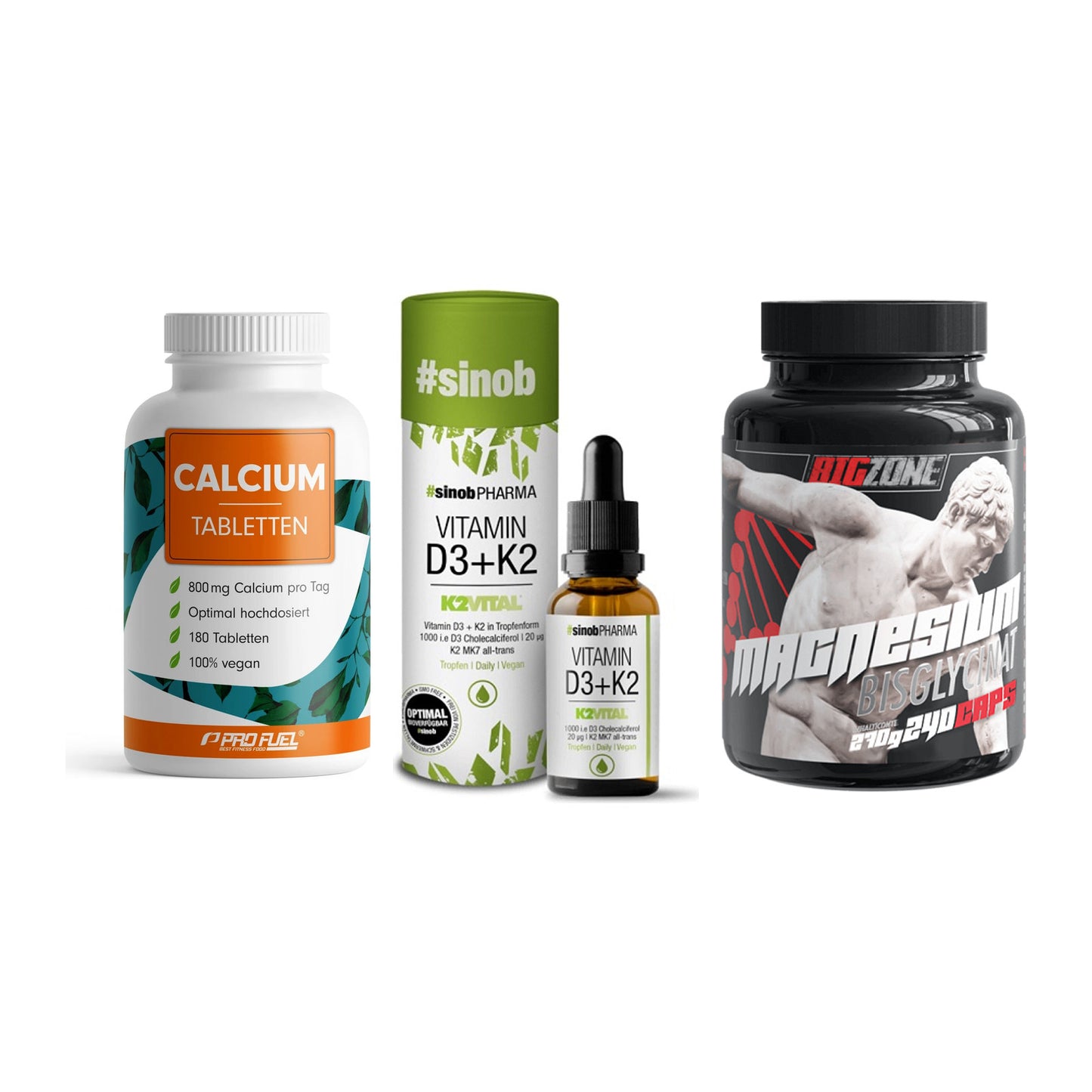 Calcium, Vitamin D & Magnesium: ProFuel Calcium + 2 weitere – alle enthaltenen Artikel