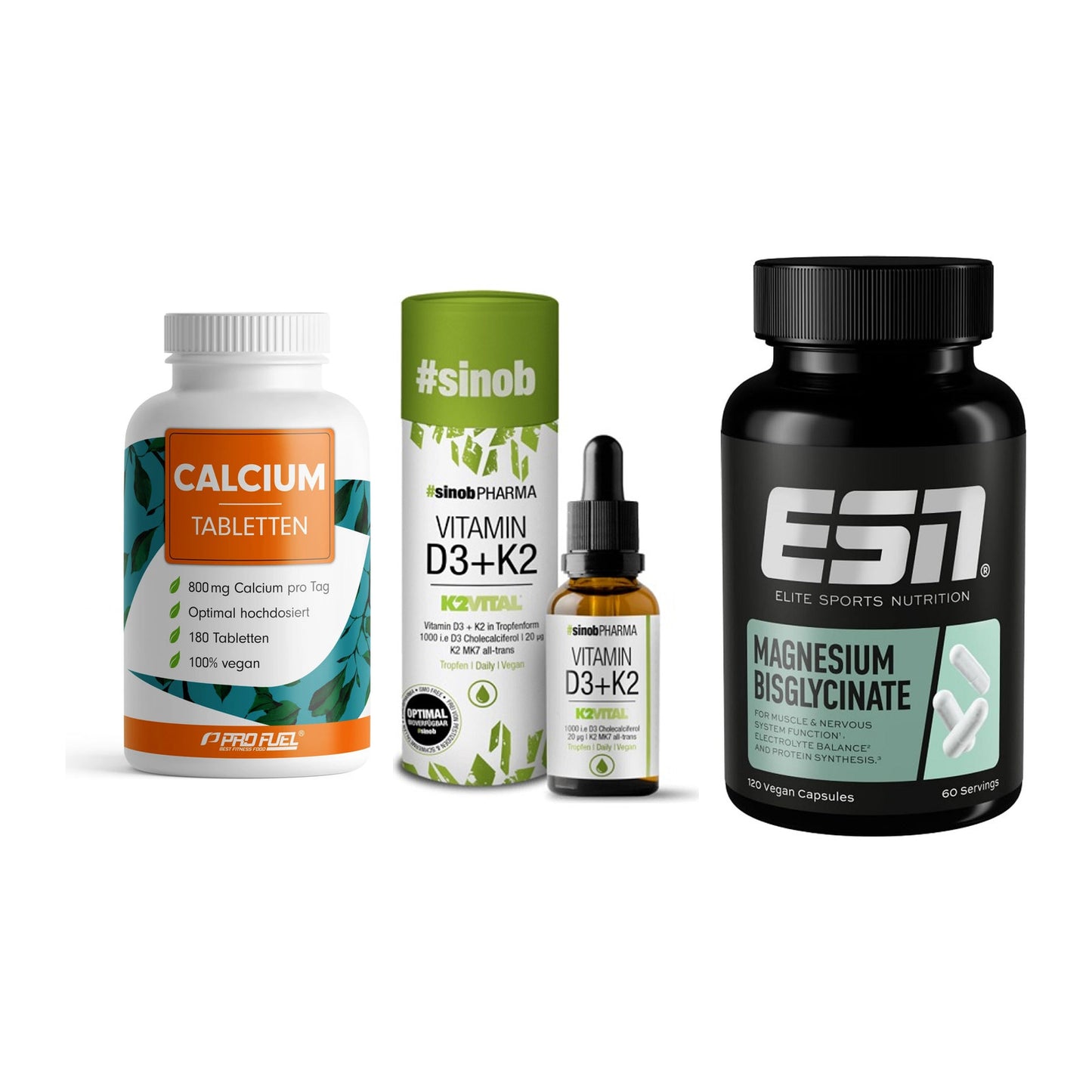 Calcium, Vitamin D & Magnesium: ProFuel Calcium + 2 weitere – alle enthaltenen Artikel