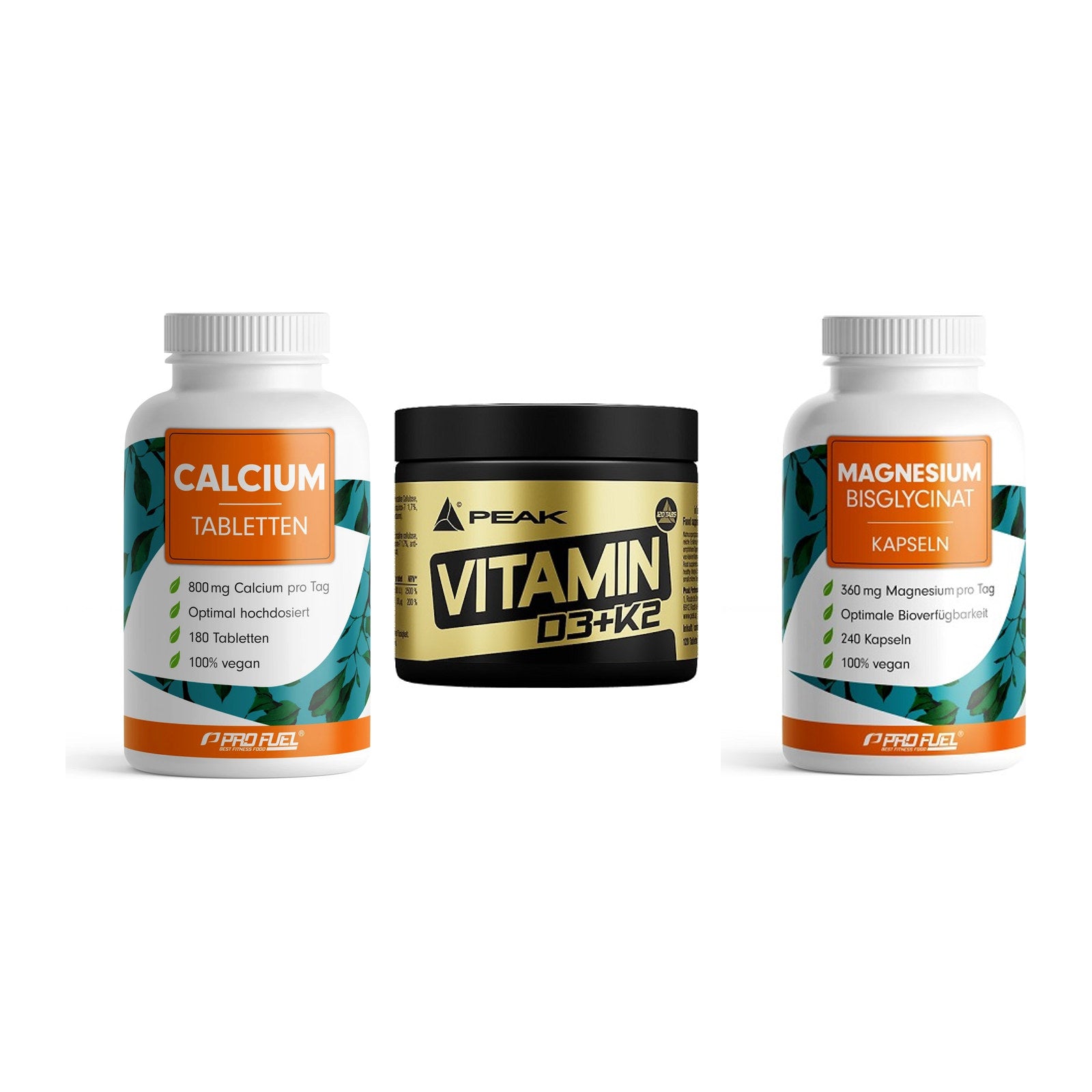 Calcium, Vitamin D & Magnesium: ProFuel Calcium + 2 weitere – alle enthaltenen Artikel