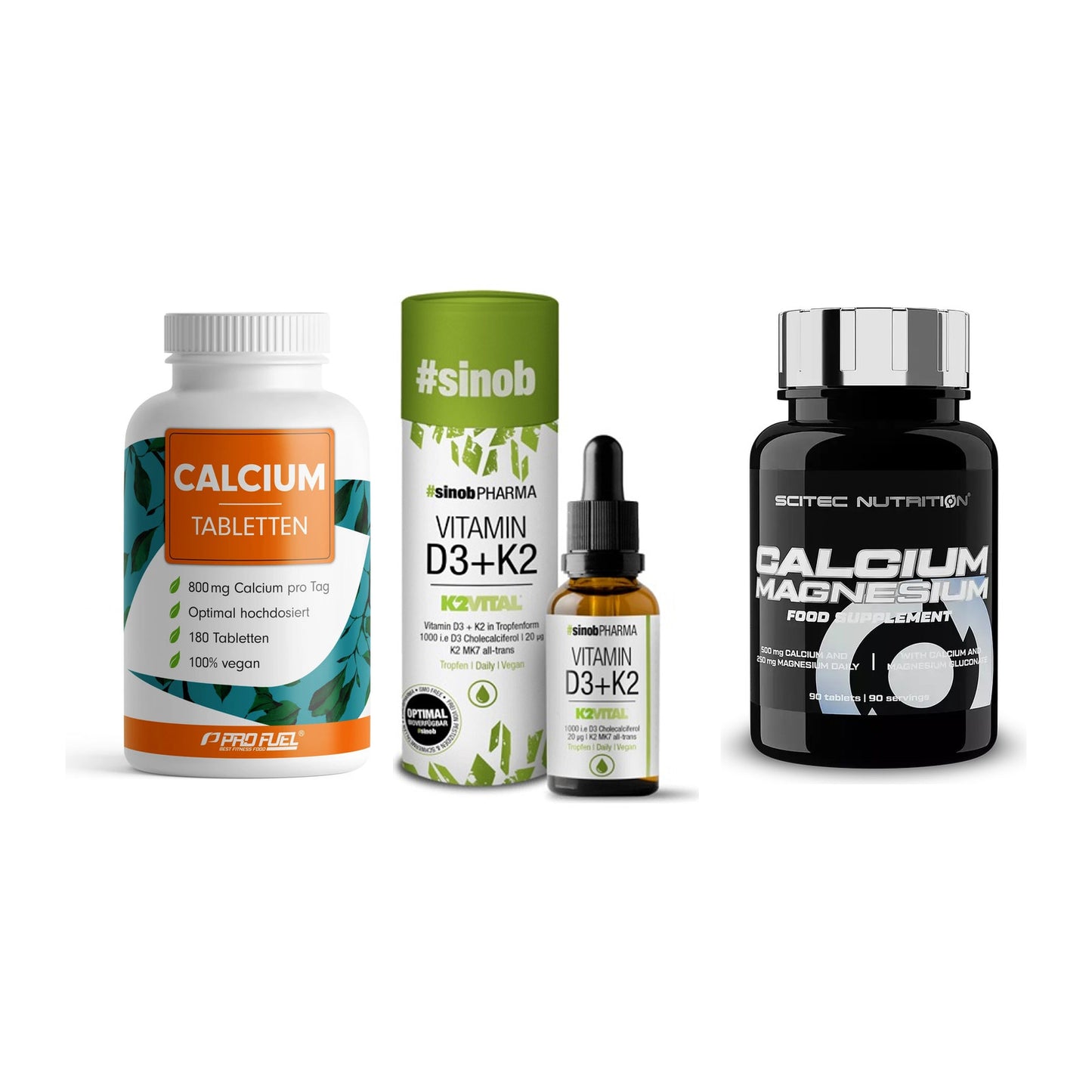 Calcium, Vitamin D & Magnesium: ProFuel Calcium + 2 weitere – alle enthaltenen Artikel
