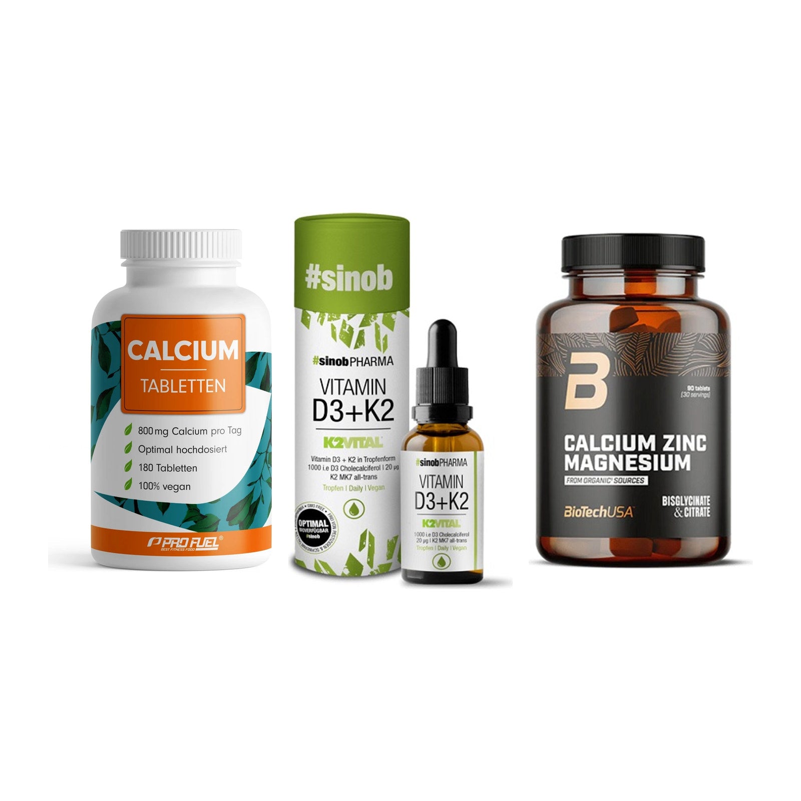 Calcium, Vitamin D & Magnesium: ProFuel Calcium + 2 weitere – alle enthaltenen Artikel