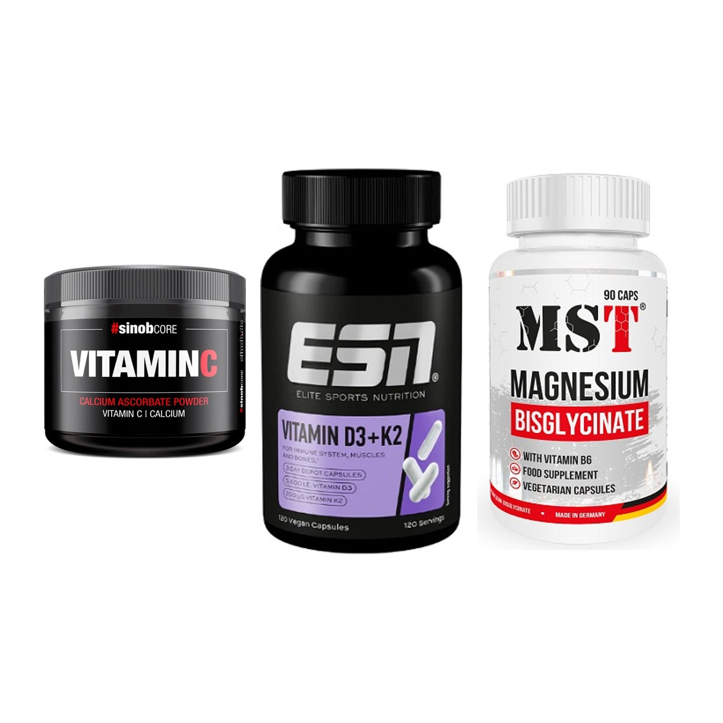 Calcium, Vitamin D & Magnesium: Sinob Vitamin C Calcium + 2 weitere – alle enthaltenen Artikel