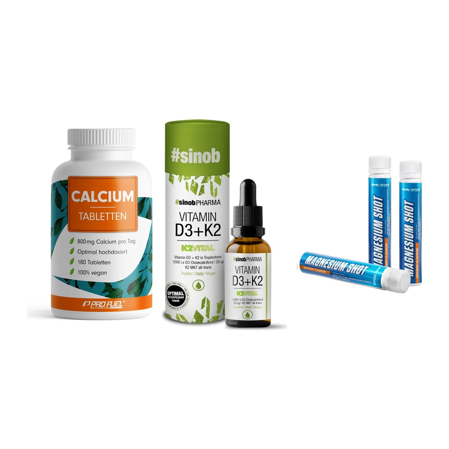 Calcium, Vitamin D & Magnesium: ProFuel Calcium + 2 weitere – alle enthaltenen Artikel