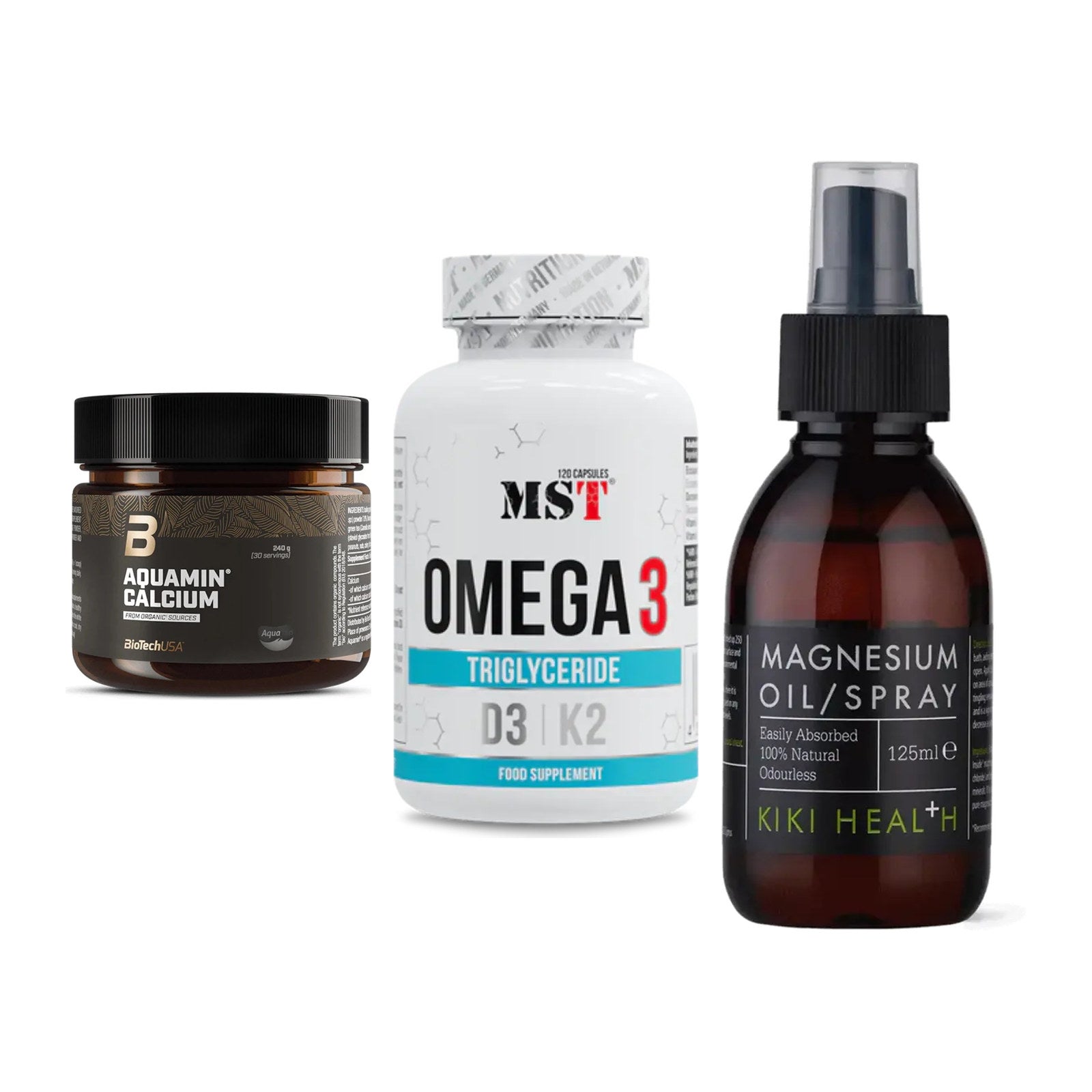Calcium, Vitamin D & Magnesium: BioTech Aquamin Calcium + 2 weitere – alle enthaltenen Artikel