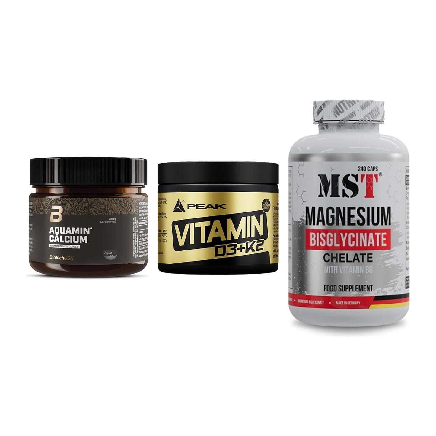 Calcium, Vitamin D & Magnesium: BioTech Aquamin Calcium + 2 weitere – alle enthaltenen Artikel