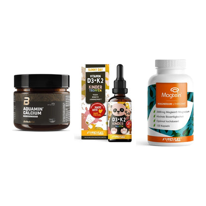 Calcium, Vitamin D & Magnesium: BioTech Aquamin Calcium + 2 weitere – alle enthaltenen Artikel