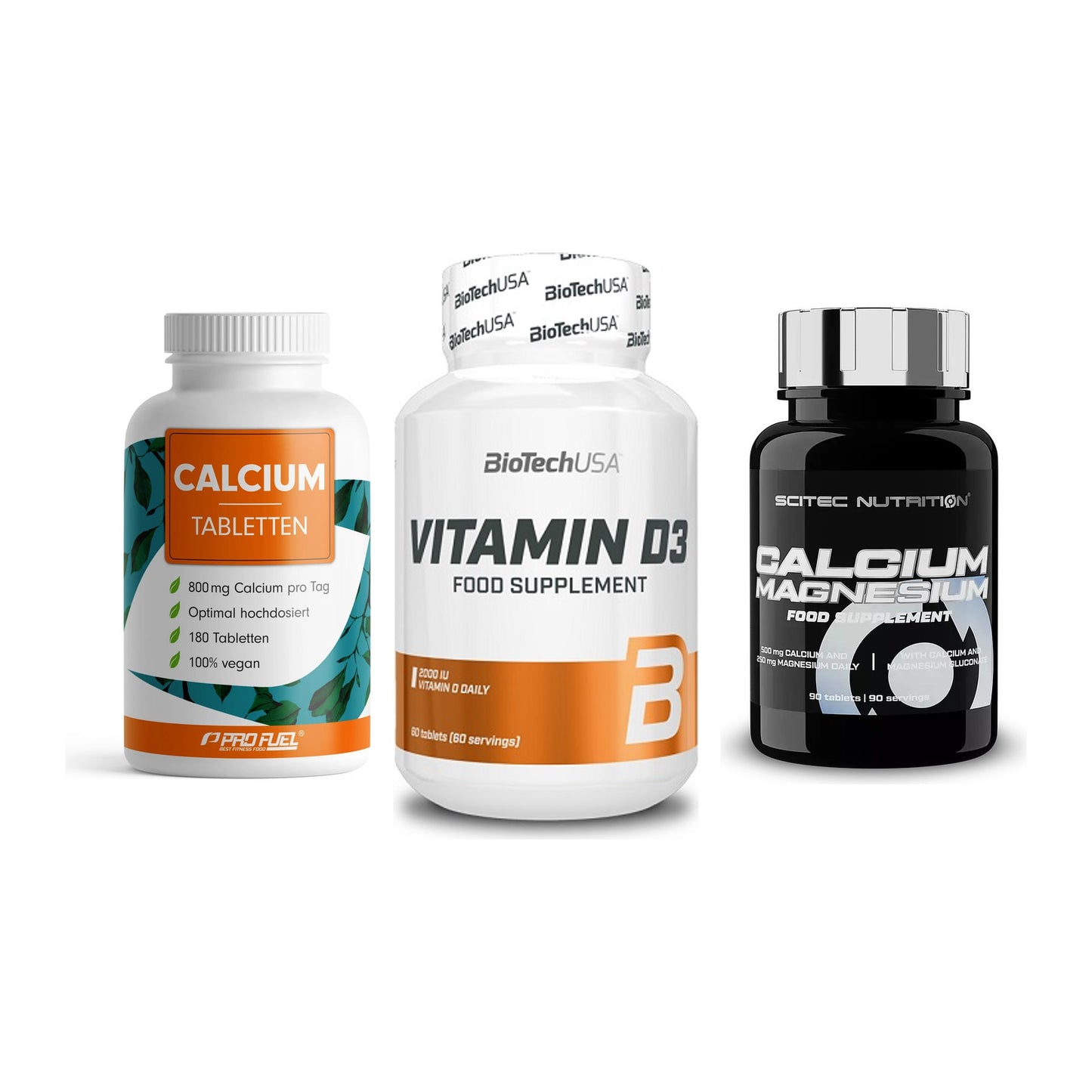 Calcium, Vitamin D & Magnesium: ProFuel Calcium + 2 weitere – alle enthaltenen Artikel