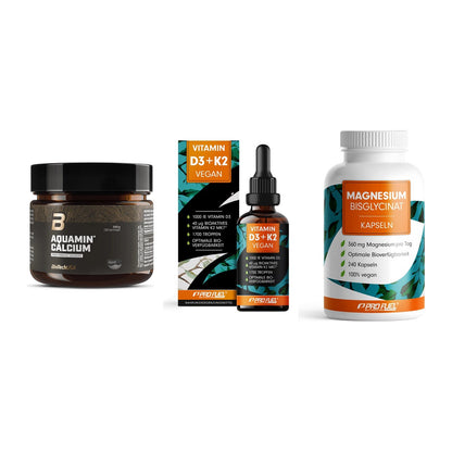 Calcium, Vitamin D & Magnesium: BioTech Aquamin Calcium + 2 weitere – alle enthaltenen Artikel