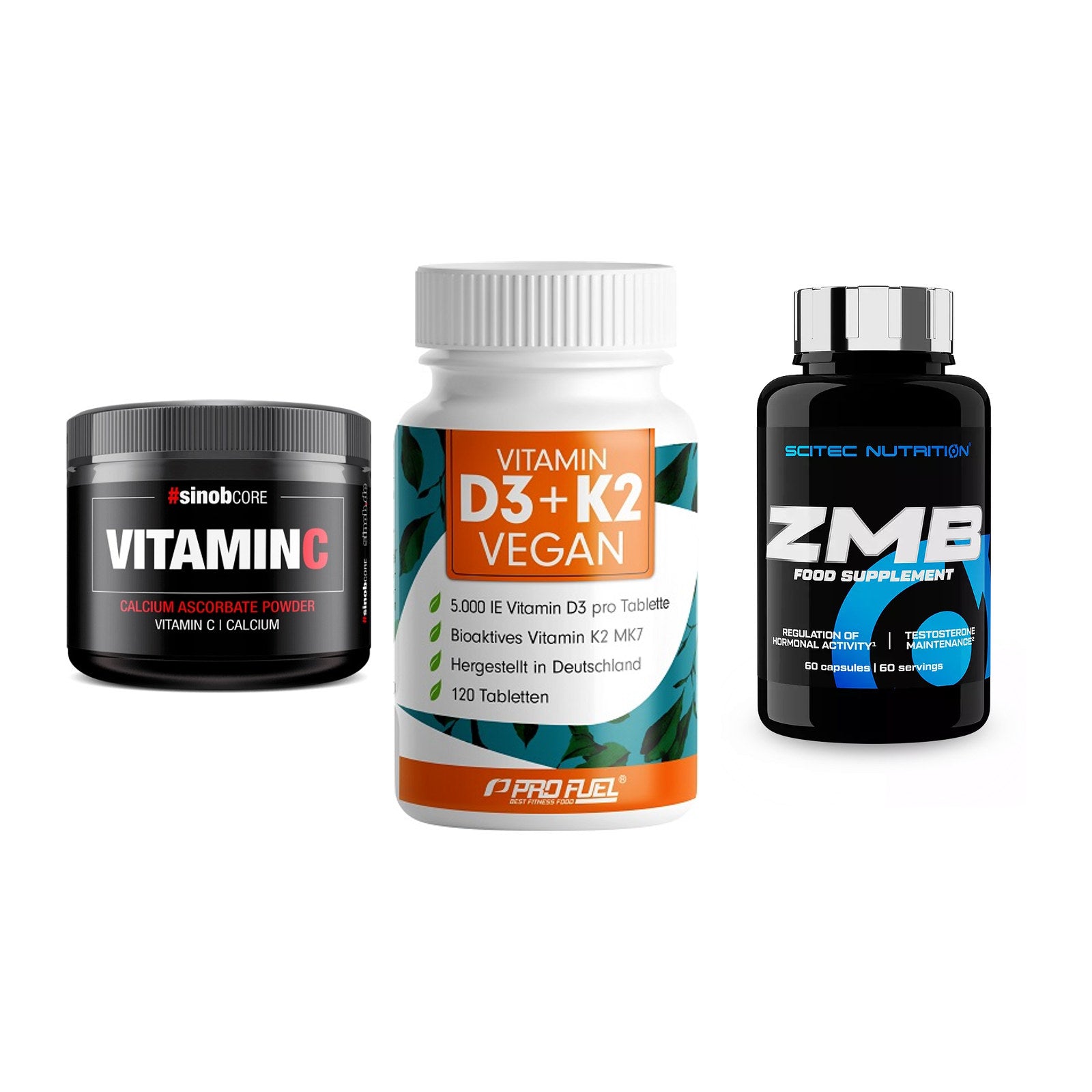 Calcium, Vitamin D & Magnesium: Sinob Vitamin C Calcium + 2 weitere – alle enthaltenen Artikel