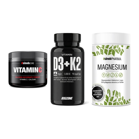 Calcium, Vitamin D & Magnesium: Sinob Vitamin C Calcium + 2 weitere – alle enthaltenen Artikel