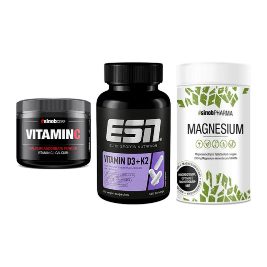 Calcium, Vitamin D & Magnesium: Sinob Vitamin C Calcium + 2 weitere – alle enthaltenen Artikel