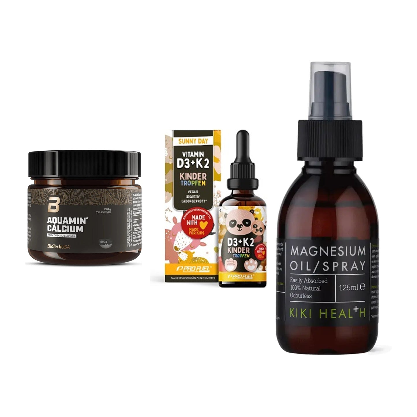 Calcium, Vitamin D & Magnesium: BioTech Aquamin Calcium + 2 weitere – alle enthaltenen Artikel