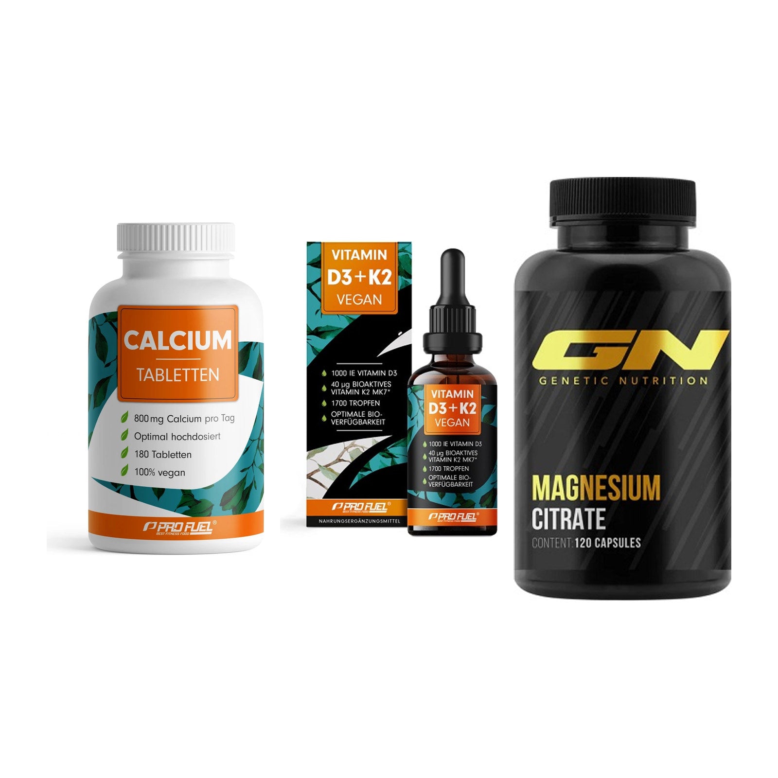 Calcium, Vitamin D & Magnesium: ProFuel Calcium + 2 weitere – alle enthaltenen Artikel