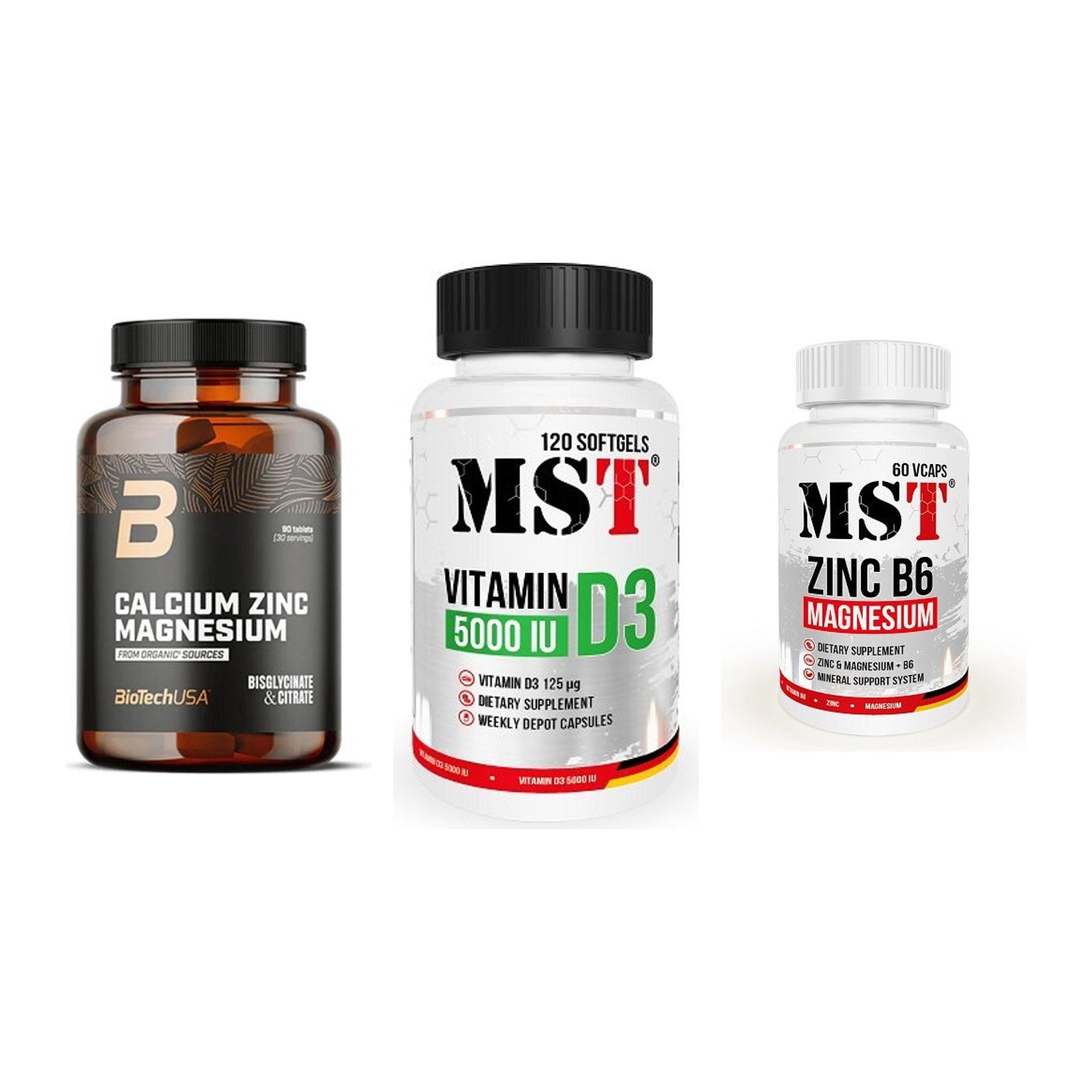 Calcium, Vitamin D & Magnesium: BioTech Calcium Zinc + 2 weitere – alle enthaltenen Artikel