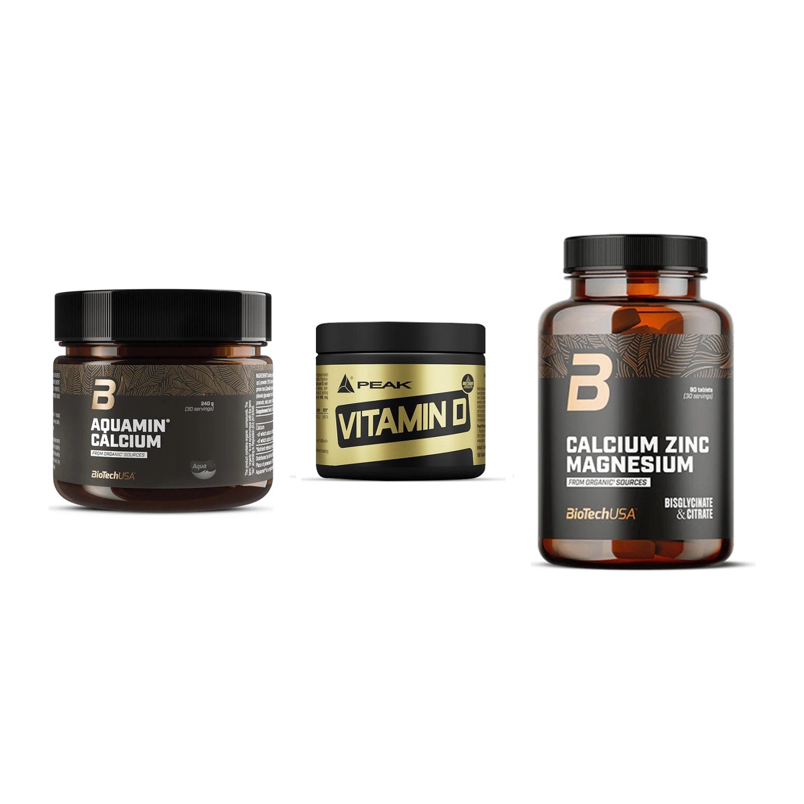 Calcium, Vitamin D & Magnesium: BioTech Aquamin Calcium + 2 weitere – alle enthaltenen Artikel